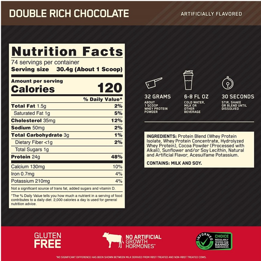 Optimum Nutrition 100% Whey Gold Standard - 5 Libras