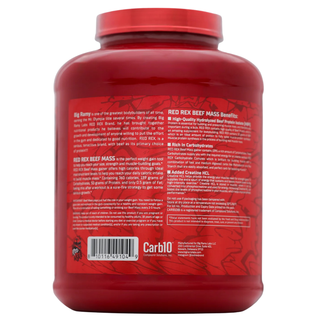 Red Rex Beef Mass Plus 6 libras
