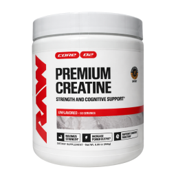RAW Nutrition Premium Creatine 256 g | 50 Servings Sin Sabor