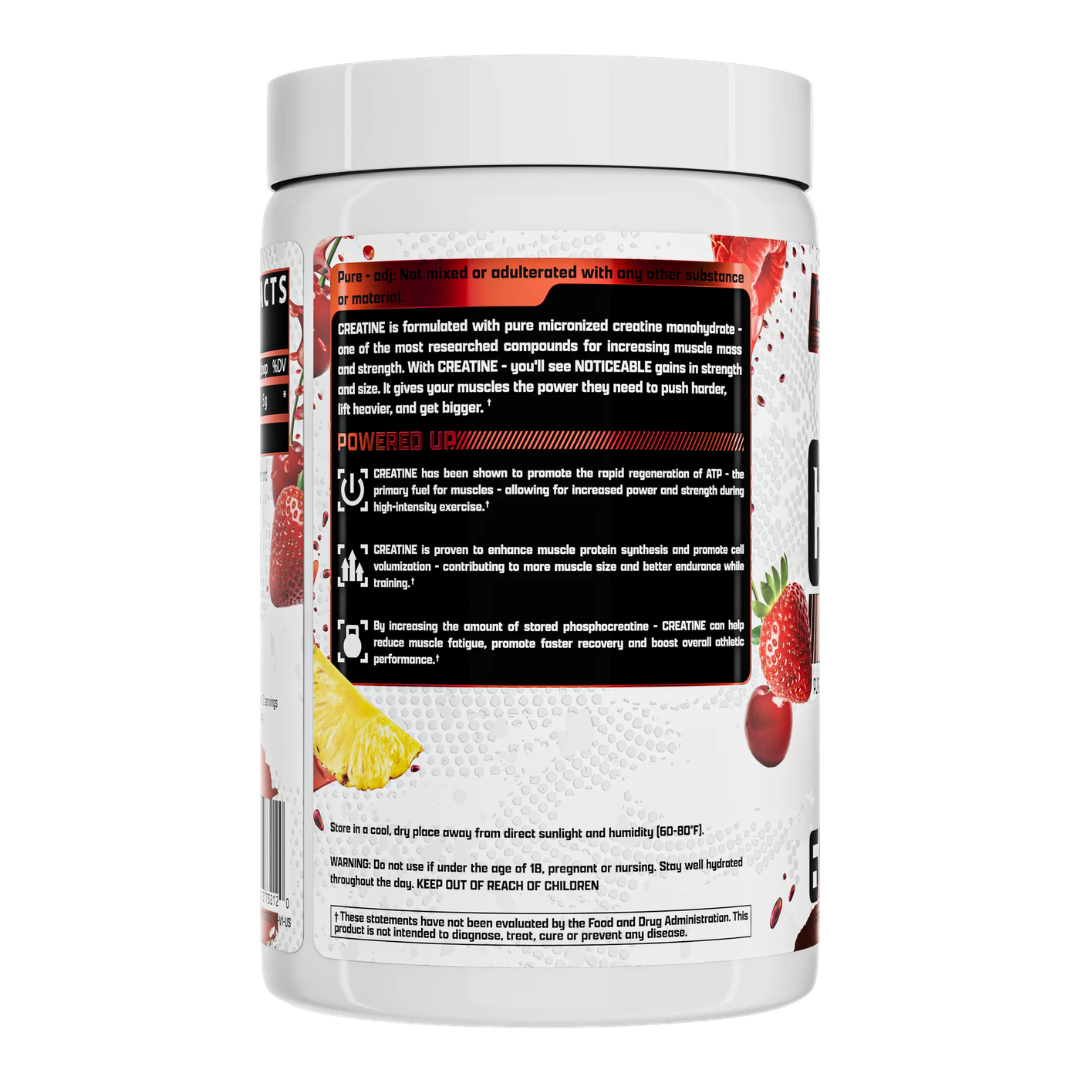 Nutrex Creatine Monohydrate Fruit Punch | 60 Servings | Creatina Micronizada