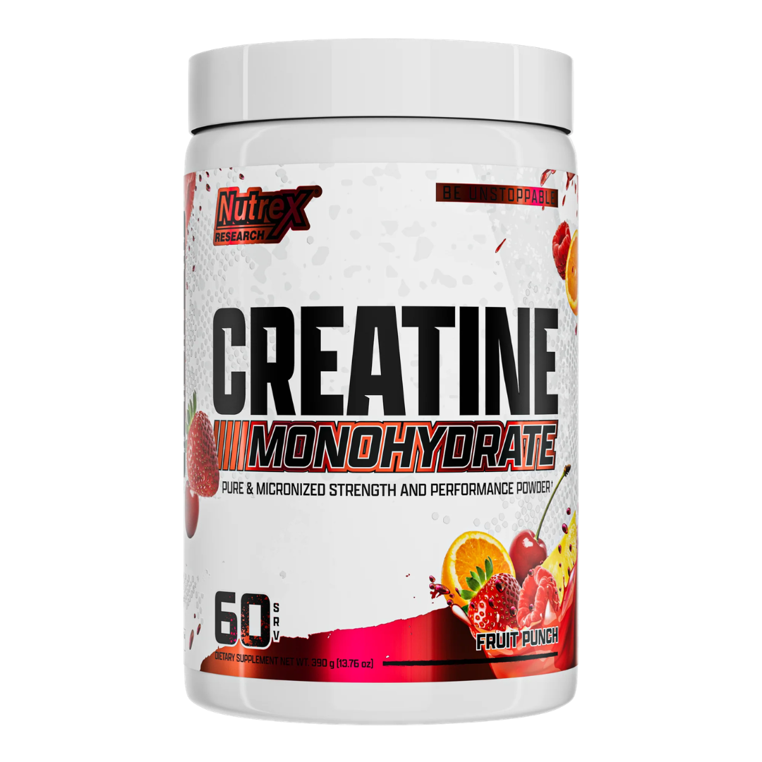 Nutrex Creatine Monohydrate Fruit Punch | 60 Servings | Creatina Micronizada