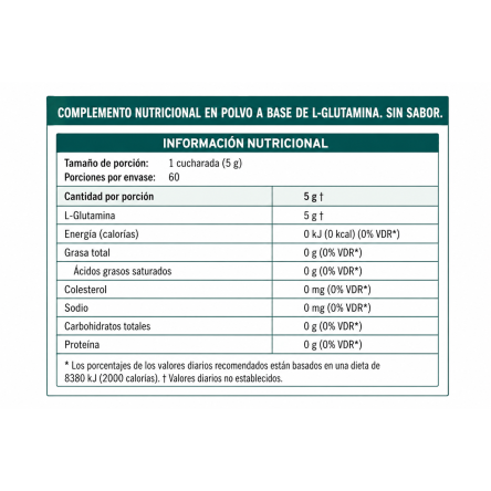 Saxofit Glutamina 300 gramos / 60 servidas