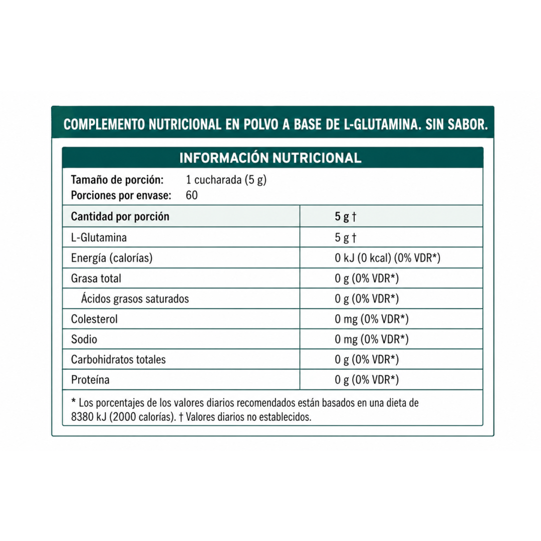 Saxofit Glutamina 300 gramos / 60 servidas