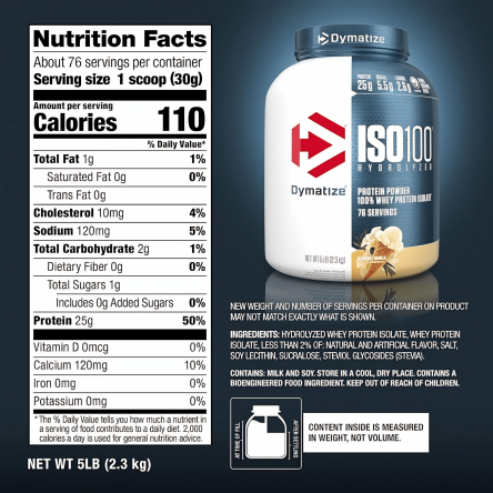 ISO100 Hidrolizada 5 lb – Dymatize