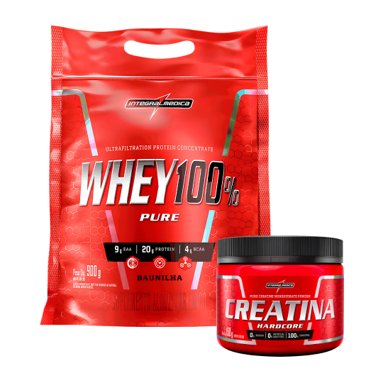 Combo Fuerza y Masa Pro | Whey Integralmedica + Creatina