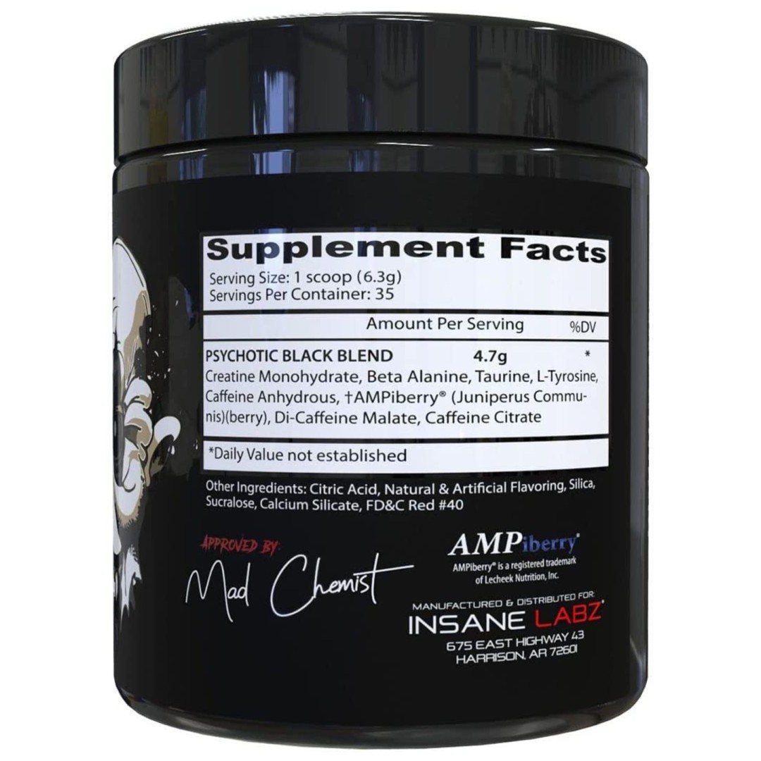 Insane Labz Psychotic Black - 60 servidas