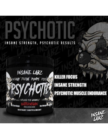 Insane Labz Psychotic Black - 60 servidas