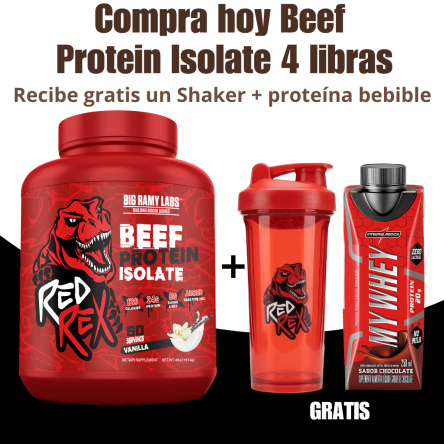 Red Rex Beef Protein Isolate 4 libras - Promo día del padre