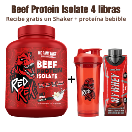 Red Rex Beef Protein Isolate 4 libras - Promo día del padre