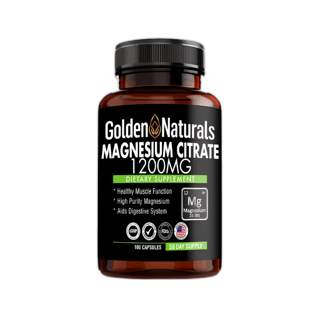 Citrato de Magnesio 1200mg Golden Naturals | ProNutrition Ecuador