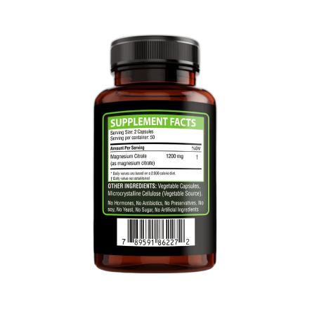 Citrato de Magnesio 1200mg Golden Naturals | ProNutrition Ecuador