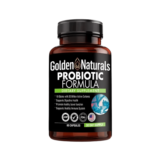 Probiotic Formula Golden Naturals 60 cápsulas | ProNutrition Ecuador