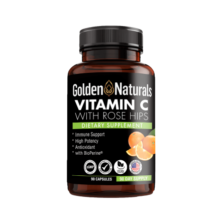Vitamin C 1000mg Golden Naturals 90 cápsulas | ProNutrition Ecuador