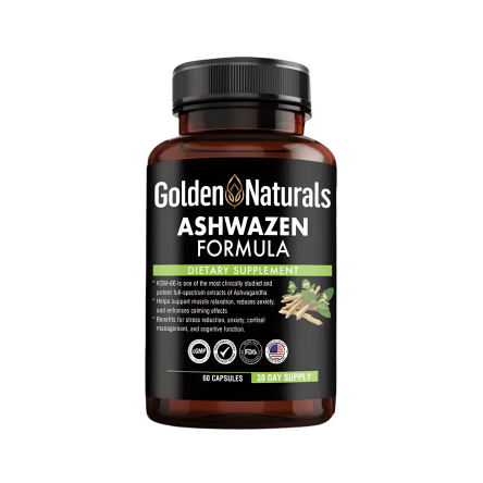 Ashwazen Formula Golden Naturals 60 cápsulas | ProNutrition Ecuador