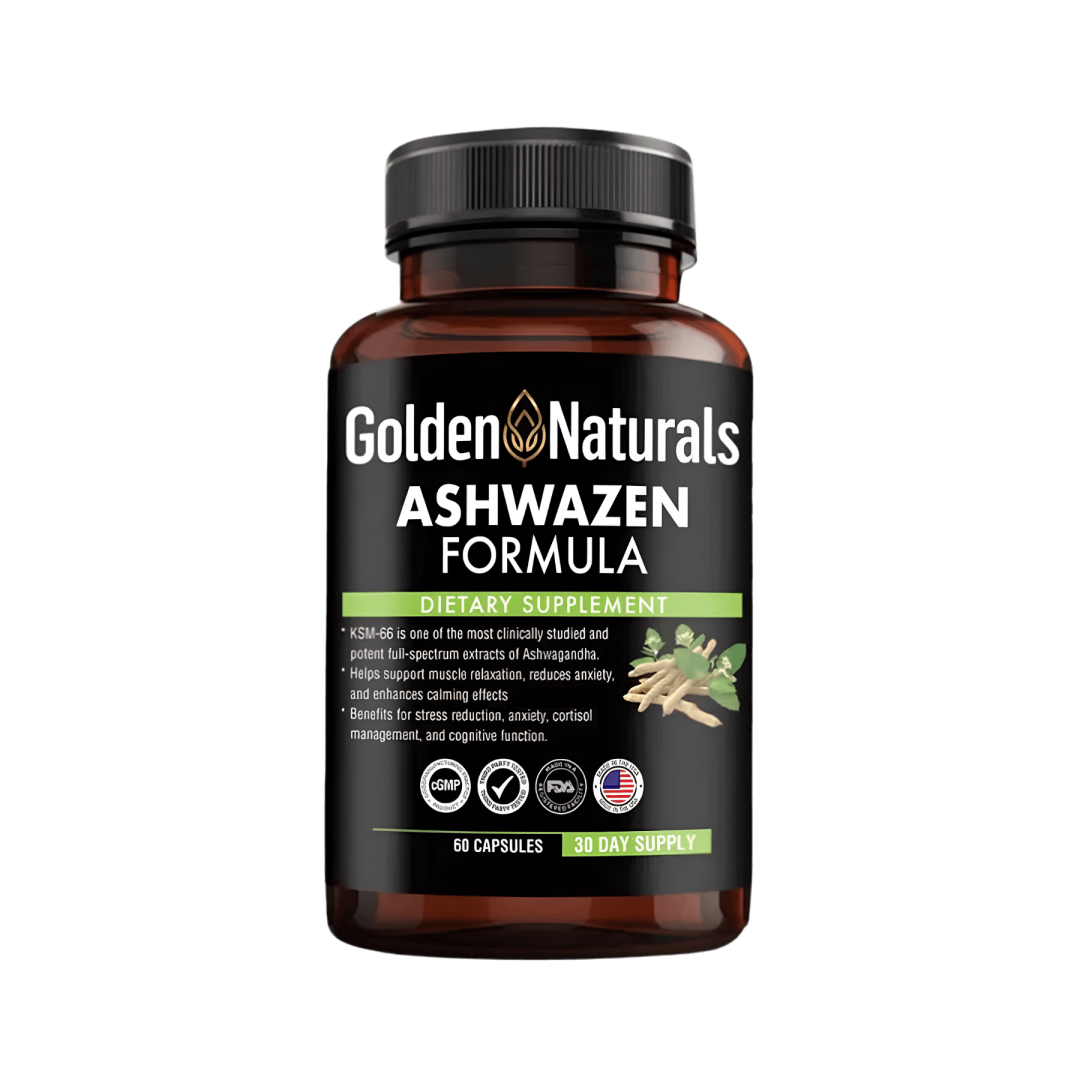 Ashwazen Formula Golden Naturals 60 cápsulas | ProNutrition Ecuador