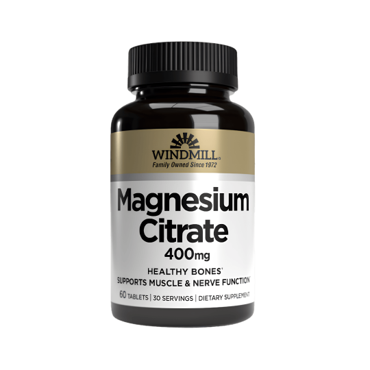 Citrato de magnesio 400mg Windmill 60 tabletas | ProNutrition Ecuador
