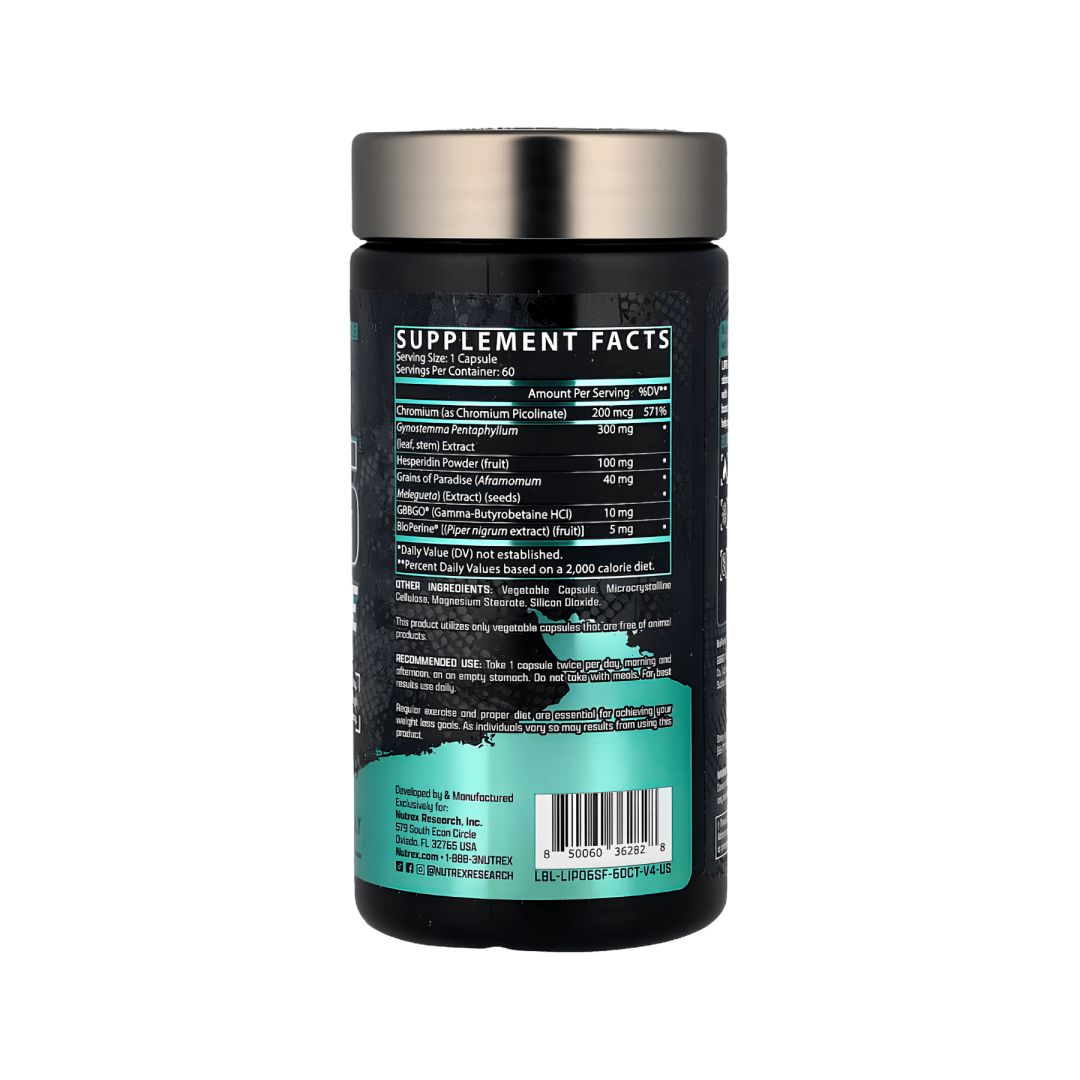 Nutrex Lipo 6 Stim-Free 60 cápsulas | ProNutrition Ecuador