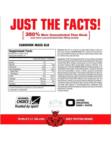Musclemeds Carnivor Mass - 6 Libras