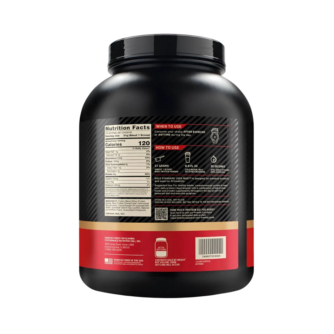 Gold Standard 100% Whey 5 lb Optimum Nutrition | ProNutrition Ecuador