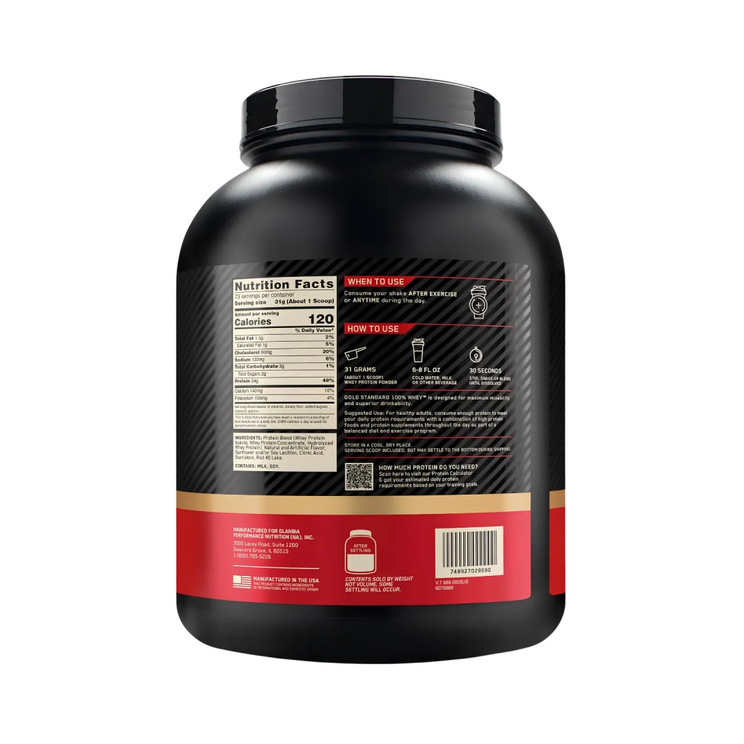 Gold Standard 100% Whey 5 lb Optimum Nutrition | ProNutrition Ecuador