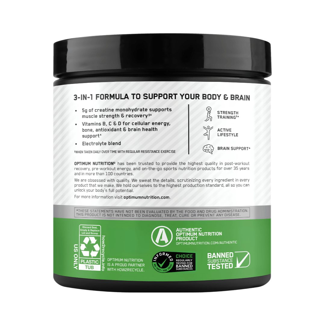 Optimum Nutrition Creatina Electrolito 360g - 3 en 1