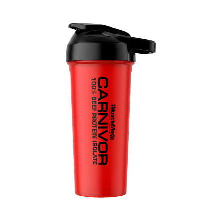 Musclemeds Shaker Carnivor Rojo 600ml/20oz