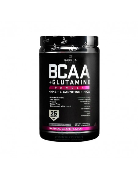 Sascha Fitness BCAA+Glutamina - 25 servidas