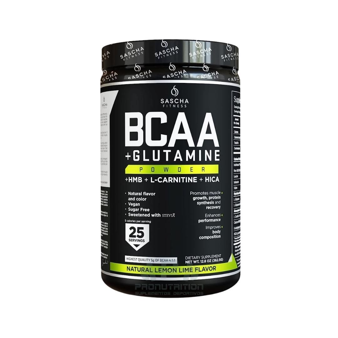 Sascha Fitness BCAA+Glutamina - 25 servidas