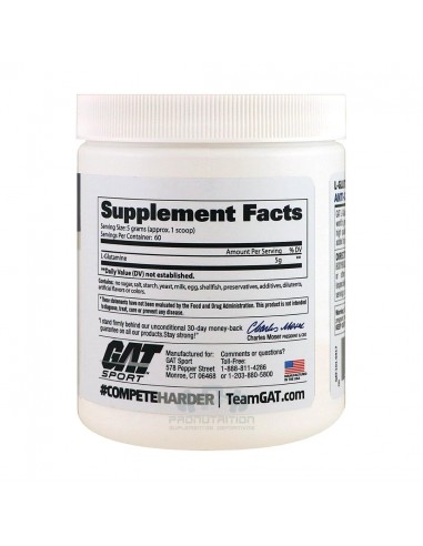 Gat Sport L-Glutamina - 60 servidas
