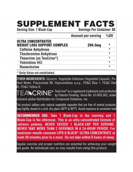 Nutrex Lipo 6 Black Ultra 60 Cápsulas – Quemador de Grasa