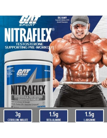 Gat Sport Nitraflex Hyperemia & Testosterone - 30 servidas