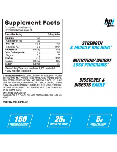 BPI WHEY HD - 4.2 Libras